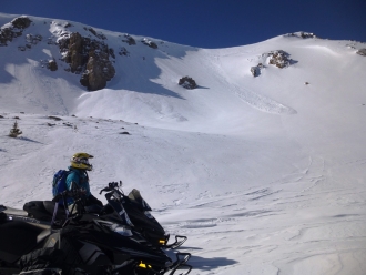 Thin wind slabs at Lionhead